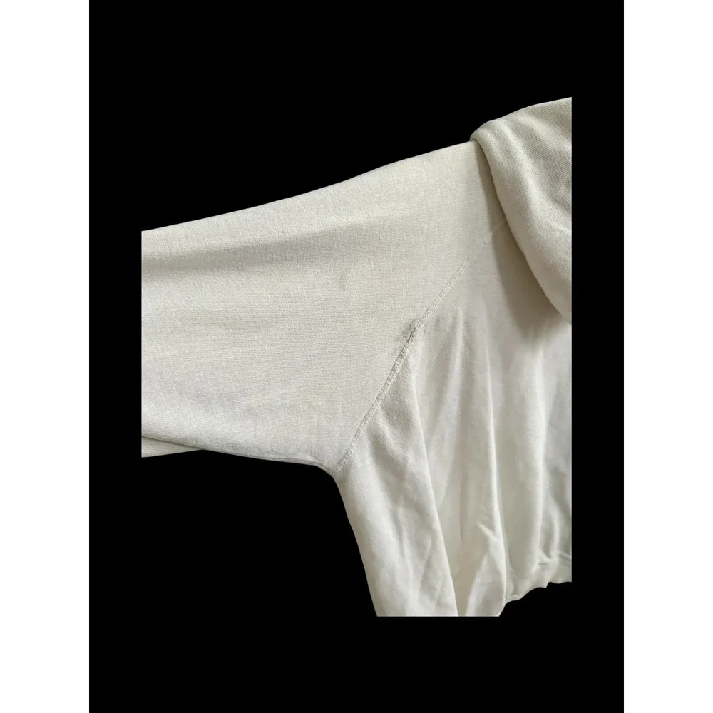 VelvaSheen Kentucky 70's Hoodie White Distressed Sz Medium Afterhoods Style - Picture 4 of 14